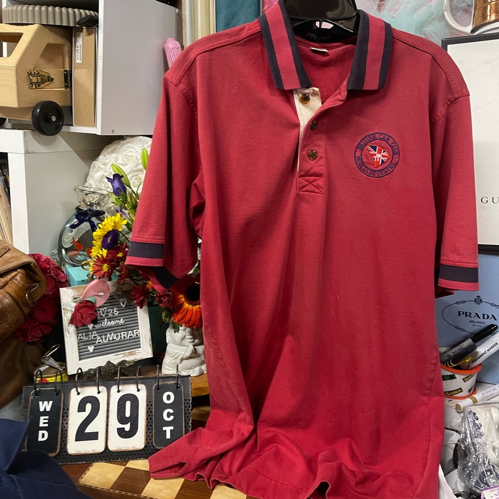 British car club polo shirt